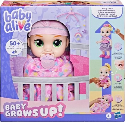 Picture of Baby Alive Baby Grows Up, LaLa GooGoo, Milestones and Baby's First Tooth, Interactive Doll for Girls and Boys Ages 3+