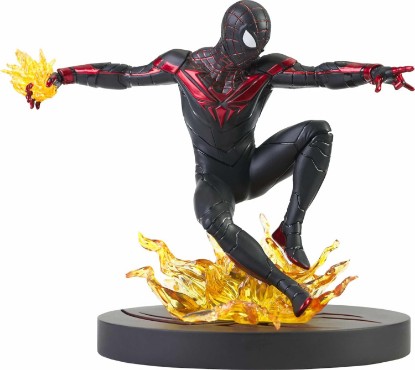 Picture of Diamond Select Toys Marvel Gallery: Miles Morales (PlayStation 5 Version) PVC Statue, Multicolor | Marvel Gallery 9 Inch Statue Figure PS5 - Miles Morales Spider-Man