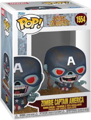 Picture of Funko POP! Marvel: Marvel Zombies - Zombie Captain America | Official Superheroes Merch - Collectable Vinyl Figurine for Shelf Display - Birthday Gift Idea for Fans and Collectors