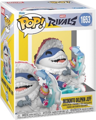 Picture of Funko POP! Games: Marvel Rivals - Jeff (Incognito Dolphin) | Official Merch - Collectable Vinyl Figurine for Shelf Display - Birthday Gift Idea for Fans and Collectors