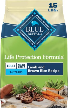 Picture of Blue Buffalo Life Protection Formula Lamb Small Breed Dry Dog Food, 15 lb | Real Lamb #1 Ingredient, Antioxidant-Rich LifeSource Bits, Supports Higher Energy Needs, Formulated for Small Breed Dogs
