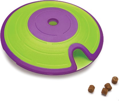 Picture of Outward Hound Nina Ottosson Dog Treat Maze Dog Toy, Tap & Flip, 7.5" | Level 2 Intermediate, Tap & Flip Game, Kibble or Treats, Easy Clean, No BPA, Interactive Enrichment, Dogs & Puppies