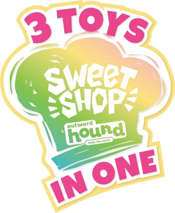Picture of Outward Hound Surprise Destroy Them All Sweet Shop Dog Toy - 3-in-1 Dog Toy, Collect All of The Squeakin Sweet Treats!