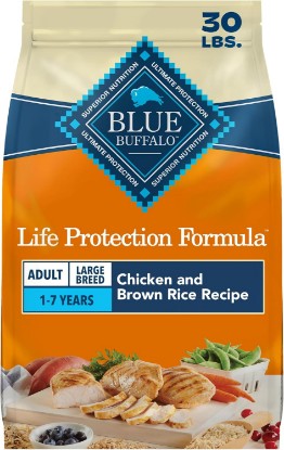 Picture of Blue Buffalo Life Protection Formula Chicken Large Adult Dog Food, 30 lb | Real Chicken #1 Ingredient, Antioxidant-Rich LifeSource Bits, Glucosamine Supports Joint Health & Mobility in Large Breeds