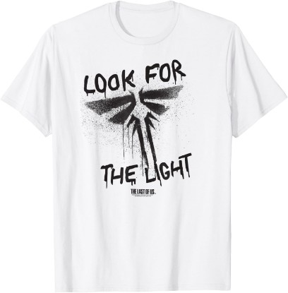 Picture of The Last of Us Look for The Light Firefly Spray Paint Game T-Shirt