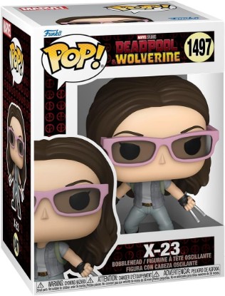 Picture of Funko POP! Marvel: Deadpool & Wolverine - X-23 | Official Movies Merch - Collectable Vinyl Figurine for Shelf Display - Birthday Gift Idea for Fans and Collectors