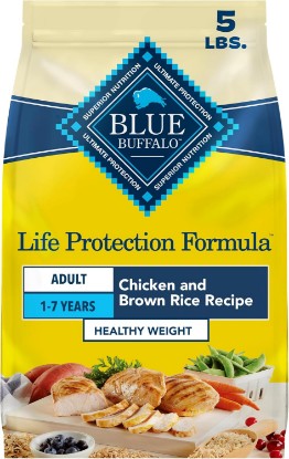 Picture of Blue Buffalo Life Protection Formula Healthy Weight Large Dog Food, 5 lb | Real Chicken #1 Ingredient, Promotes Lean Muscles & Weight Control in Large Breed Dogs, Antioxidant-Rich LifeSource Bits