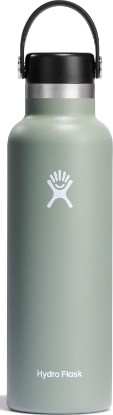 Picture of Hydro Flask Water Bottle - Insulated Stainless Steel - Non Spill, Leakproof in 21 Oz Agave Green