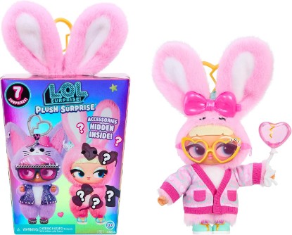 Picture of LOL Surprise Plush Surprise! Cinna-Bun Plush Doll with Hidden Fashions, On-the-Go Play, 7 Total Surprises – Great Gift for Kids Ages 3+