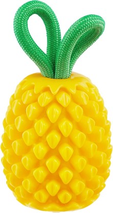 Picture of Outward Hound Dental Pineapple Dog Toy & Treat Stuffer, 6.8″ x 3.3″ Pineapple-Scent Interactive Chew for Dogs, Promote Healthy Teeth, Gums & Mental Enrichment, Reduce Boredom & Support Dental Health