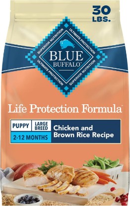 Picture of Blue Buffalo Life Protection Formula Chicken Large Puppy Dog Food, 30 lb | With DHA for Brain Development, Real Chicken #1 Ingredient, Antioxidant-Rich LifeSource Bits, Formulated for Large Breed Dogs