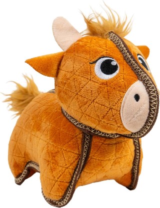 Picture of Outward Hound Xtreme Seamz Dog Toy, Reinforced Seams & Multiple Stitching, Durable Plush with Squeaker, Highland Cow, 9.8”