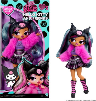 Picture of LOL Surprise OMG Loves Hello Kitty and Friends – Kuromi – Fashion Doll Inspired by Hello Kitty and Friends Character – Play & Display!
