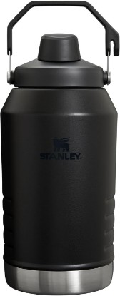 Picture of STANLEY IceFlow Fast Flow Jug with Handle 96 oz | Twist On Angled Spout Lid | Leakproof for Travel and Sports | Insulated Stainless Steel | BPA-Free | Black 2.0