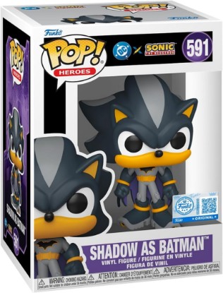 Picture of Funko Pop! Heroes: JLA & Sonic - Shadow as Batman - Sonic + DC Comics - Collectable Vinyl Figure - Gift Idea - Official Merchandise - Toys for Kids & Adults - DC Comics Fans