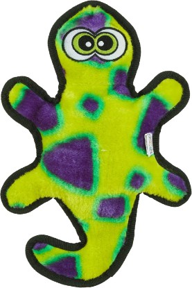 Picture of Outward Hound Durablez Medium Gecko Stuffing-Free Squeaky Plush Dog Toy for Puppies & Dogs - Interactive, Soft Yet Tough, No Mess, Jumbo Squeaker, Long-Lasting Play, 13.75 inch, Multicolor