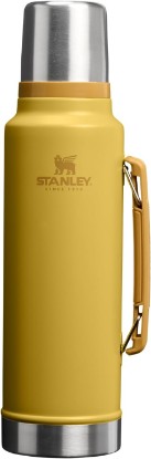 Picture of STANLEY Classic Legendary Vacuum Bottle 1.5 qt | Wide Mouth with Leakproof Cup Lid | Keep Drinks Hot or Cold | Packable for Travel | Insulated Stainless Steel Thermos | BPA-Free | Dijon Recycled Claim Standard Blended