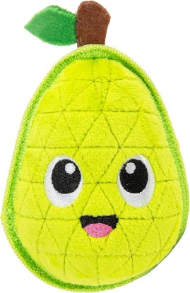 Picture of Outward Hound Xtreme Seamz Dog Toy, Reinforced Seams & Multiple Stitching, Durable Plush with Squeaker, Pear, 4.7”