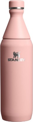 Picture of STANLEY All Day Slim Bottle, 20 oz, Peach Rose Gloss | Removable Top for Adding Ice | Leakproof Water Bottle| Slim Design for Travel & Gym | Insulated Stainless Steel | BPA-Free