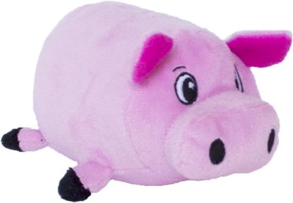 Picture of Outward Hound Fattiez Squeaky Plush Dog Toy, Pig, Small, 6.8" | Engaging Squeak Sounds, Soft Plush & Round Shape, Easy Carry, Cuddles & Gentle Indoor Play, Light Chewers, Small Dogs