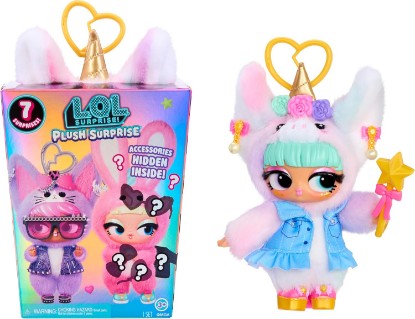 Picture of LOL Surprise Plush Surprise! Unique-Cora Plush Doll with Hidden Fashions, On-the-Go Play, 7 Total Surprises – Great Gift for Kids Ages 3+