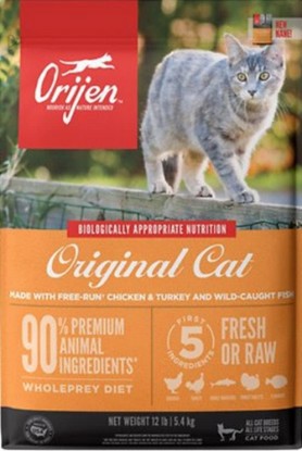 Picture of ORIJEN Biologically Appropriate Dry Cat and Kitten Food 4 Pound Bag