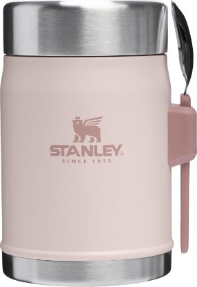 Picture of STANLEY Classic Food Jar and Spork | Vacuum Insulated Food Container | Wide Mouth Screw On Lid | Packable for Travel | Stainless Steel with Leakproof Lid | BPA-Free
