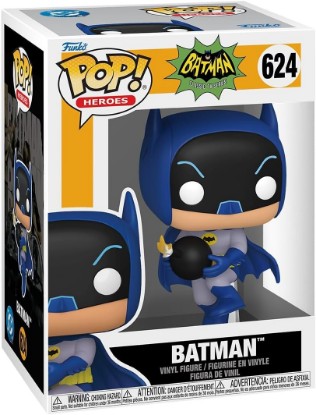 Picture of Funko POP! Heroes: Batman '66 - Batman with Bomb | Official Merch - Collectable Vinyl Figurine for Shelf Display - Birthday Gift Idea for Fans and Collectors