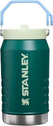 Picture of STANLEY IceFlow Flip Straw 2.0 Jug, 64 oz, Emerald Honeydew | Easy Carry Handle | Twist On Lid and Flip Up Straw | Leakproof Water Bottle | Insulated Stainless Steel | BPA-Free