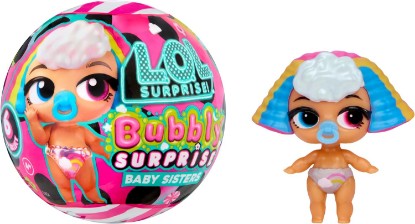 Picture of LOL Surprise Bubbly Surprise Baby Sisters – Dolls with Color Change Reveal, On-the-Go Play, 4 Total Surprises – Collect All 6! Gift for Kids Ages 4+