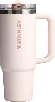 Picture of STANLEY Quencher ProTour Flipstraw Tumbler, 30 oz, Rose Quartz | Built-In Straw & Handle | Cupholder Compatible for Travel | Leakproof Insulated Stainless Steel Cup | BPA-Free Recycled Claim Standard Blended
