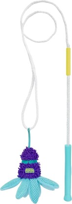 Picture of Outward Hound FlyFetch Teaser Wand Dog Toy with Crinkle Attachment, Durable for Indoor & Outdoor Play, All Breeds, 17.7"