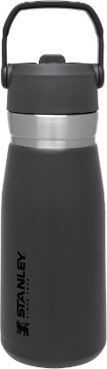 Picture of STANLEY IceFlow Flip Straw Water Bottle 27 oz | Built-In Straw for Travel and Sports | Lightweight and Leak Resistant | Insulated Stainless Steel | BPA-Free | Charcoal