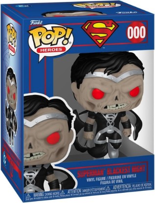 Picture of Funko POP! Heroes: DC Shield Through the Ages - Superman (Blackest Night) | Official Merch - Collectable Vinyl Figurine for Shelf Display - Birthday Gift Idea for Fans and Collectors