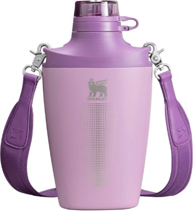 Picture of STANLEY Cross Bottle | 23 oz Travel Bottle with Jacquard Strap | Leakproof Tritan Lid with Removable Straw | Insulated Stainless Steel Canteen | BPA-Free | Lilac Purple