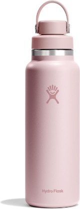 Picture of Hydro Flask Water Bottle - Insulated Stainless Steel - Wide Mouth Chug Lid, Non Spill, Leakproof in 40 Oz Tonal Trillium Pink