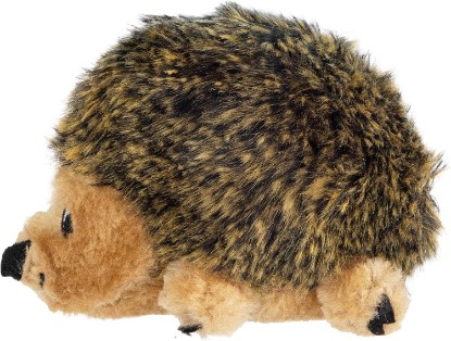 Picture of Outward Hound Hedgehogz Plush Dog Toy, Squeaks, Small, 6" x 4.5" | Soft Realistic Faux Fur, Round for Rolling & Chasing, Cuddle & Carry, Interactive Fetch, Light Chewers, Dogs & Puppies