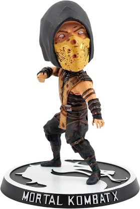 Picture of Mezco Toyz Mortal Kombat X Bloody Exclusive Scorpion 6 Inch Bobble Head Figure
