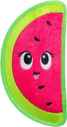 Picture of Outward Hound Tough Skinz Durable Chew Squeaky Dog Toy, Watermelon, 9.8" | 4 Tough Layers, Triple Stitched Seams, No Stuffing, Less Mess, Jumbo Squeaker, Fetch & Toss, Tough Chewers, Dogs & Puppies