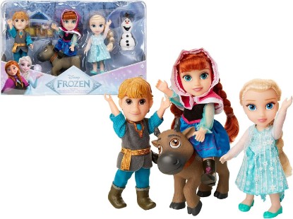Picture of Disney Frozen Deluxe Petite Doll Gift Set - Includes Anna, Elsa, Kristoff, Sven and Olaf! Dolls are Approximately 6 inches Tall - Perfect for Any Frozen Fan!