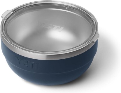 Picture of YETI Rambler Bowl, Vacuum Insulated, Stackable and Nestable Stainless Steel Bowl with Lid, 2 Quart, Navy