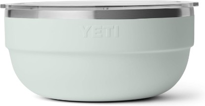 Picture of YETI Rambler Bowl, Vacuum Insulated, Stackable and Nestable Stainless Steel Bowl with Lid, 4.5 Quart, Ridgeline