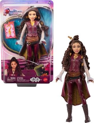 Picture of Mattel Disney Descendants: Wicked Wonderland Fashion Doll & Accessory, Hazel Hook, Daughter of Hook with Movie Inspired Clothing