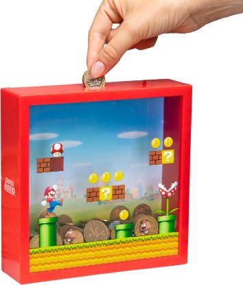 Picture of Super Mario Arcade Money Box - Officially Licensed Nintendo Mario Bros Piggy Bank for Cash Savings, Gift for Kids, Bedroom Decor | Paladone