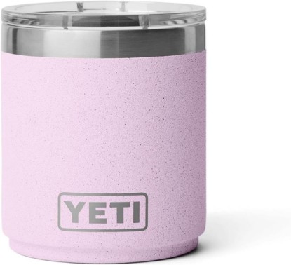 Picture of YETI Rambler 10 oz Stackable Lowball 2.0, Vacuum Insulated, Stainless Steel with MagSlider Lid, Cherry Blossom