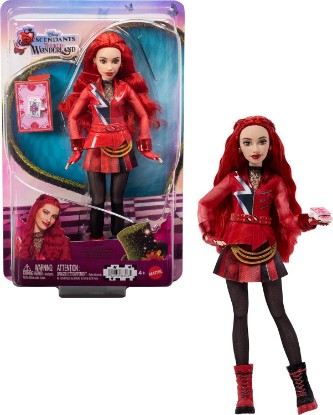 Picture of Mattel Disney Descendants: Wicked Wonderland, Red, Daughter of Queen of Hearts Fashion Doll, with Removable Outfit & Accessory, Inspired by the Movie