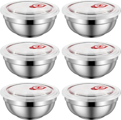 Picture of 28 Oz Stainless Steel Large Bowls Set of 6, Metal Double-walled Insulated Noodle Soup Bowls with Lids for Adult, Dishwasher Safe and Unbreakable