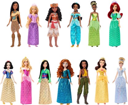 Picture of ​Mattel Disney Princess Ultimate Princess 13-Pack of Fashion Dolls | 13 Posable Fashion Dolls in Sparkling Signature Clothing & Accessories, Inspired by Disney Movies (Amazon Exclusive)