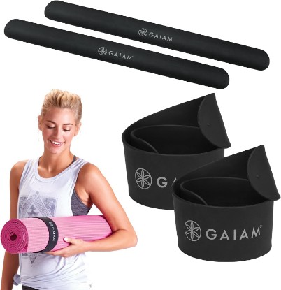 Picture of Gaiam Yoga Mat Slap Band — Slap-On trap for Easy Storage & Travel — Durable Snap Band Fits Most Rolled Yoga, Pilates & Exercise Mats