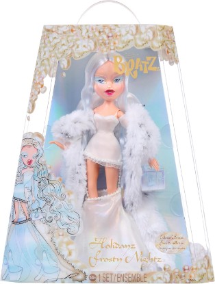 Picture of Bratz 2025 Holidayz Frosty Nightz Cloe Collector Doll with Premium Fashions and Accessories | Premium Fashions, Accessories
